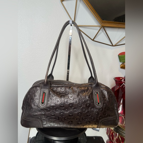 GUCCI Calfskin Horsebit Embossed Princy
Boston Brown Vintage Gucci GUC - Picture 5 of 11